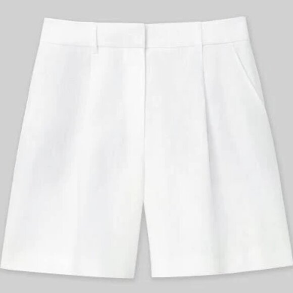 Lafayette 148 New York Pants - Lafayette 148 New York White Bermuda Shorts - Size 8